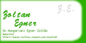 zoltan egner business card